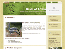 Tablet Screenshot of birdsofafrica.co.za